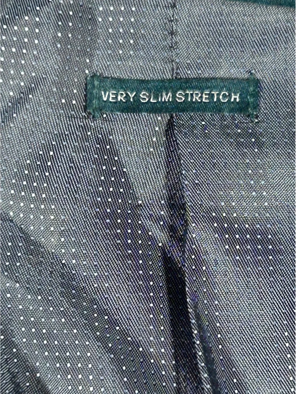 Perry Ellis Very Slim Stretch Blue Suit Jacket 46 Regular